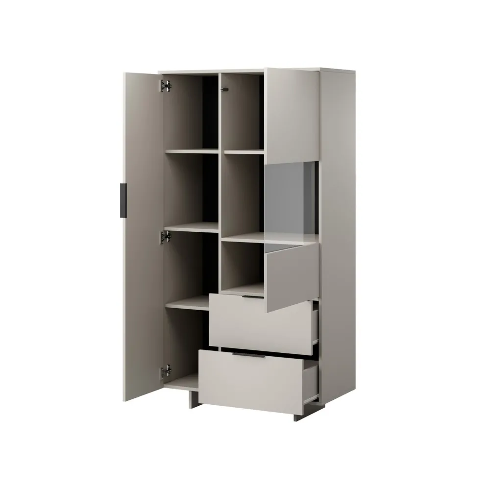 Vitriinikaappi ALMA, beige (2323) Vitriinit