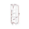 Outlet Vitriinikaappi ARUBA, beige (0606) Vitriinit