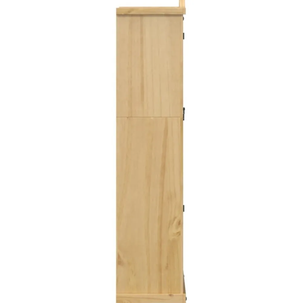 Vitriinikaappi Corona 99x43x187 cm täysi mänty (05682) Vitriinit