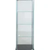 Sale Vitriinikaappi AIKO 60x36xK163 cm, harmaa Vitriinit