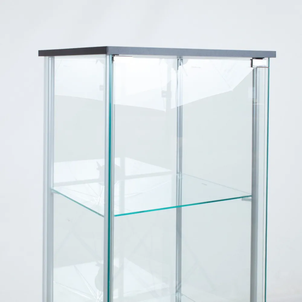 Sale Vitriinikaappi AIKO 60x36xK163 cm, harmaa Vitriinit
