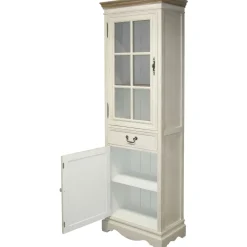 Vitriinikaappi SAMIRA 60x35xK195,5 cm, valkoinen*Home4you Online