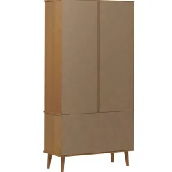Vitriini MOLDE ruskea 90x35x175 cm täysi mänty (13413)*FinePRICE New