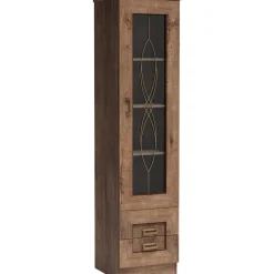 Vitriini TADEUSZ 10 P, 46x191cm, ruskea Vitriinit
