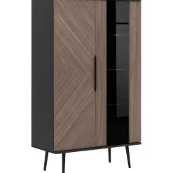 Vitriini WIT2D PINELLI PN-05, 90x140cm, musta/ruskea*Nomla Best
