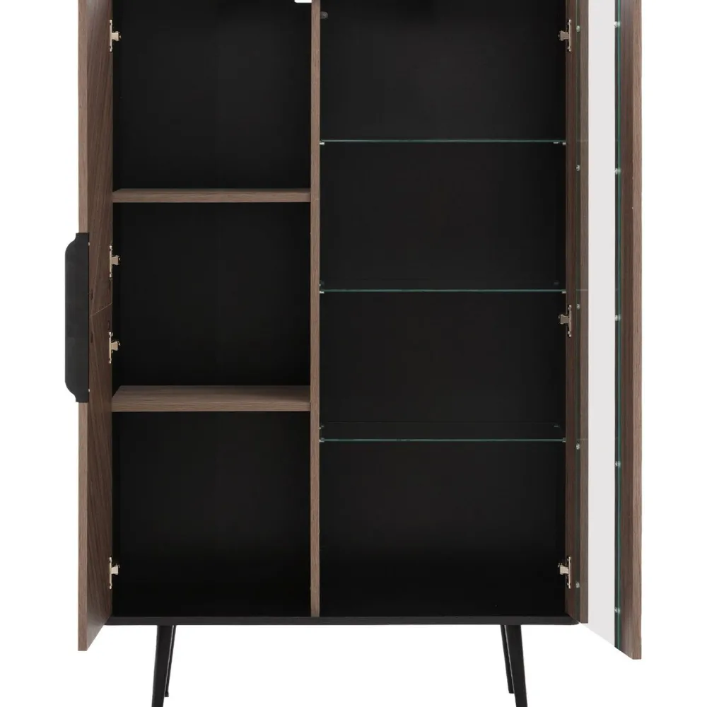 Vitriini WIT2D PINELLI PN-05, 90x140cm, musta/ruskea*Nomla Best