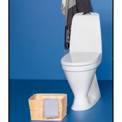 New WC-istuin Nautic 1546, korkea malli, S-lukko, valkoinen Wc-Istuimet, Viemäröinti Lattiaan (S-Lukko)|Korkeat Wc-Istuimet
