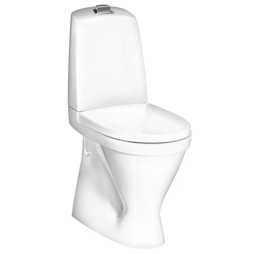 New WC-istuin Nautic 1546, korkea malli, S-lukko, valkoinen Wc-Istuimet, Viemäröinti Lattiaan (S-Lukko)|Korkeat Wc-Istuimet