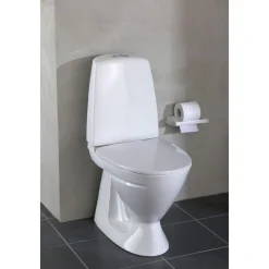 Online WC-istuin Basic, piilo-S-lukko, 2-huuhtelu, istuinkannella Wc-Istuimet, Viemäröinti Lattiaan (S-Lukko)