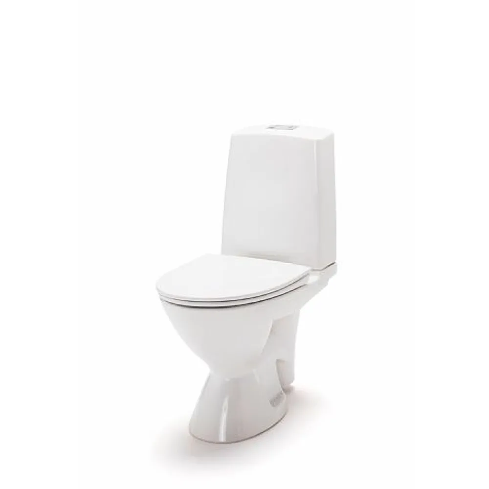 WC-istuin Glow 63 kanneton kiinnitysrei'illä 1-huuhtelu peruskorjausmalli Wc-Istuimet, Viemäröinti Lattiaan (S-Lukko)|Wc-Istuimet Ilman Huuhtelukaulusta
