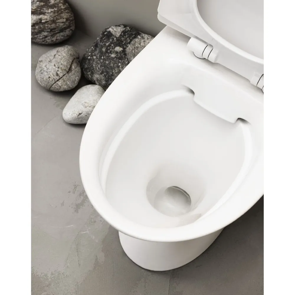 WC-istuin Standard, piilo-S-lukko, 2-huuhtelu, huuhtelukaulukseton, sis. kansi*Ido