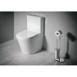 WC-istuin Pako Rimless soft-close -kannella kaksoishuuhtelu, valkoinen*Interia New
