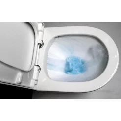 WC-istuin Pako Rimless soft-close -kannella kaksoishuuhtelu, valkoinen*Interia New