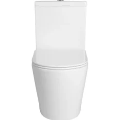 WC-istuin Pako Rimless soft-close -kannella kaksoishuuhtelu, valkoinen*Interia New