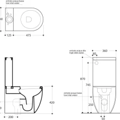WC-istuin Flo Set 3/6l kaksoishuuhtelu S/P-lukko valkoinen*Kerasan Discount