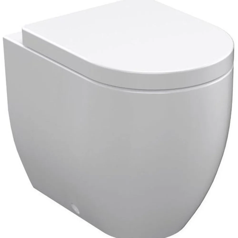 WC-istuin Flo S/P-lukko lattiamalli valkoinen*Kerasan