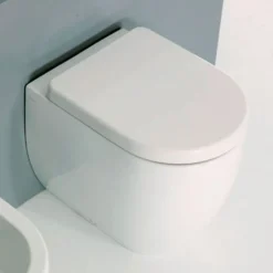 WC-istuin Flo S/P-lukko lattiamalli valkoinen*Kerasan