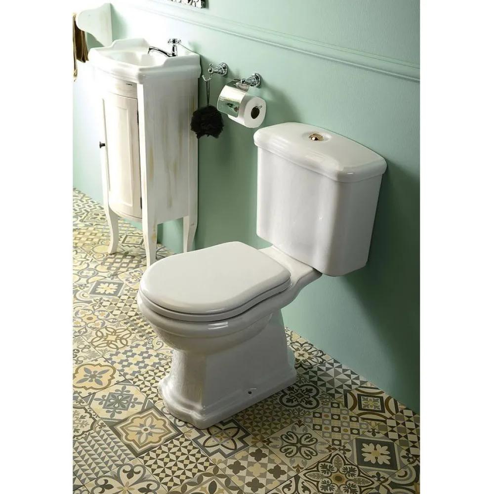 WC-istuin Retro 3 S-lukko pronssi 3/6l kaksoishuuhtelu*Kerasan Discount