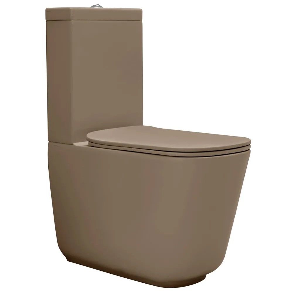 Outlet WC-istuin Tribeca 3/6l kaksoishuuhtelu S/P-lukko matta eri värejä Wc-Istuimet, Viemäröinti Taakse (P-Lukko)
