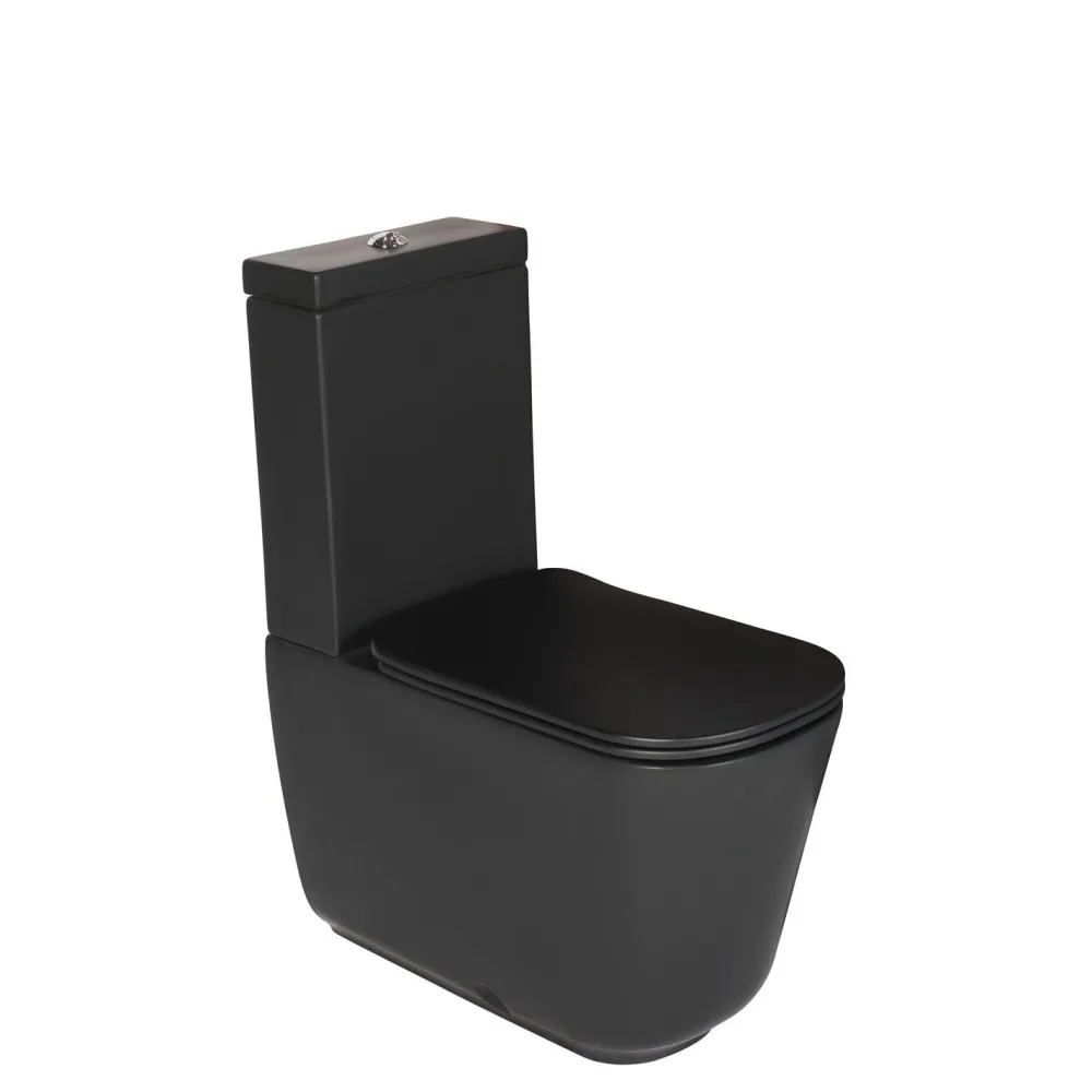 Outlet WC-istuin Tribeca 3/6l kaksoishuuhtelu S/P-lukko matta eri värejä Wc-Istuimet, Viemäröinti Taakse (P-Lukko)