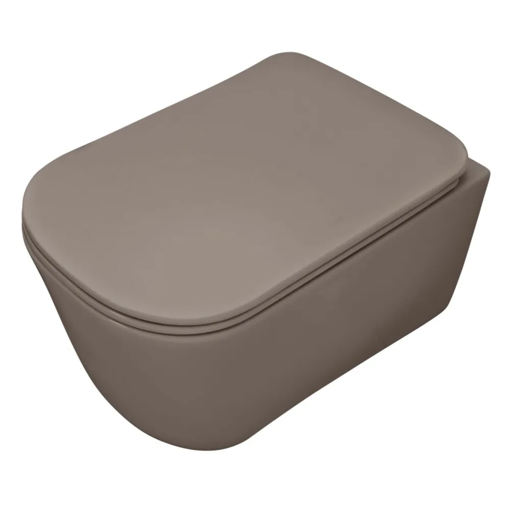 WC-istuin Tribeca Rimless 5114 Rimless seinämalli matta eri värejä Wc-Istuimet Ilman Huuhtelukaulusta|Wc-Istuimet, Viemäröinti Taakse (P-Lukko)