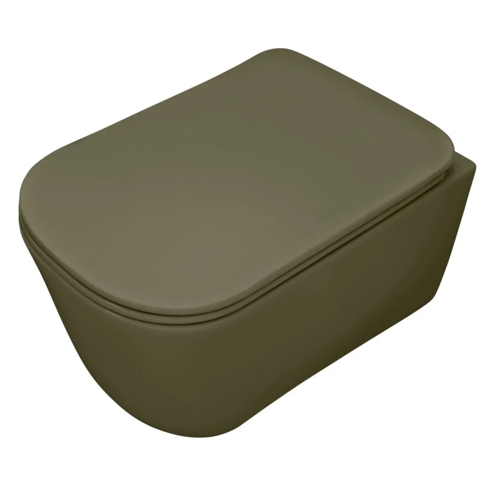 WC-istuin Tribeca Rimless 5114 Rimless seinämalli matta eri värejä Wc-Istuimet Ilman Huuhtelukaulusta|Wc-Istuimet, Viemäröinti Taakse (P-Lukko)