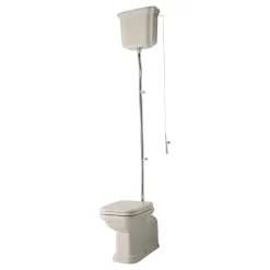 WC-istuin Waldorf 1 keraamisella yläsäiliöllä kromi*Kerasan Clearance