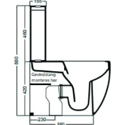 WC-istuin Glomp, huuhtelukaulukseton, valkoinen Wc-Istuimet Ilman Huuhtelukaulusta