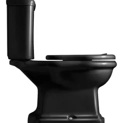WC-istuin Retro Monoblocco, P-lukko, musta*Lavabo Hot