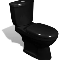WC-istuin vesisäiliöllä musta*FinePRICE New