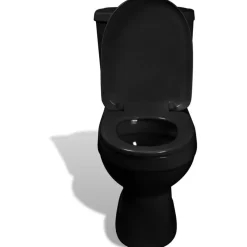WC-istuin vesisäiliöllä musta*FinePRICE New