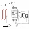 Yhdistelmätermostaatti ECO16BTD 16A DIN-kiskoasennukseen*Ensto New