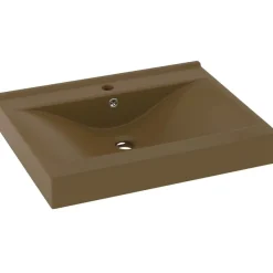 Ylellinen pesuallas hanareiällä matta kerma 60x46 cm keraami*FinePRICE Clearance