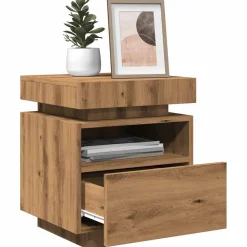 Outlet Yöpöydät LED-valoilla 40x39x48,5 cm, eri värejä ja pakkauskokoja (33073) Huonekalut