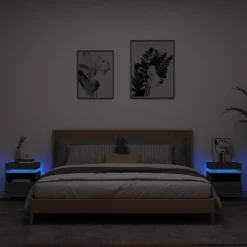 Outlet Yöpöydät LED-valoilla 40x39x48,5 cm, eri värejä ja pakkauskokoja (33073) Huonekalut