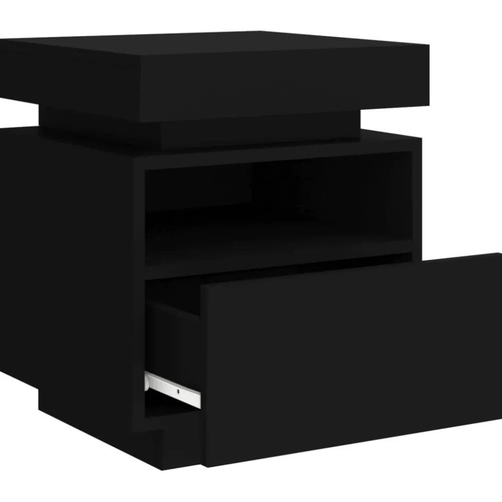 Outlet Yöpöydät LED-valoilla 40x39x48,5 cm, eri värejä ja pakkauskokoja (33073) Huonekalut