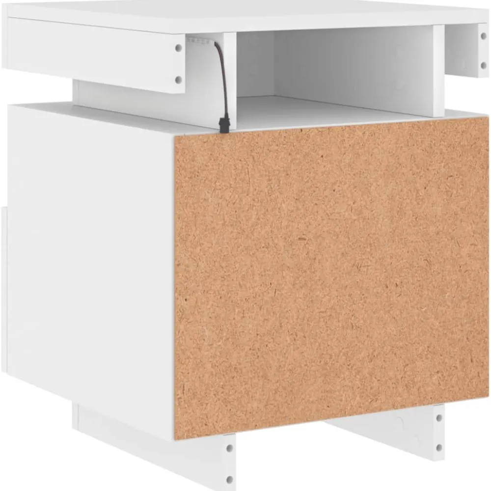 Outlet Yöpöydät LED-valoilla 40x39x48,5 cm, eri värejä ja pakkauskokoja (33073) Huonekalut