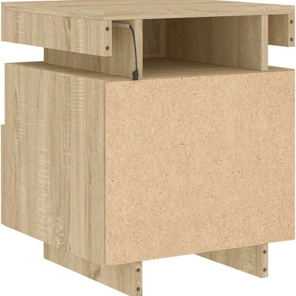 Outlet Yöpöydät LED-valoilla 40x39x48,5 cm, eri värejä ja pakkauskokoja (33073) Huonekalut