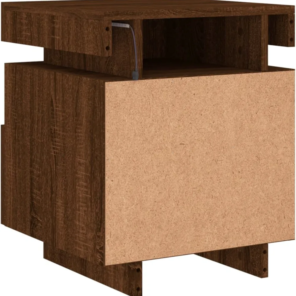 Outlet Yöpöydät LED-valoilla 40x39x48,5 cm, eri värejä ja pakkauskokoja (33073) Huonekalut