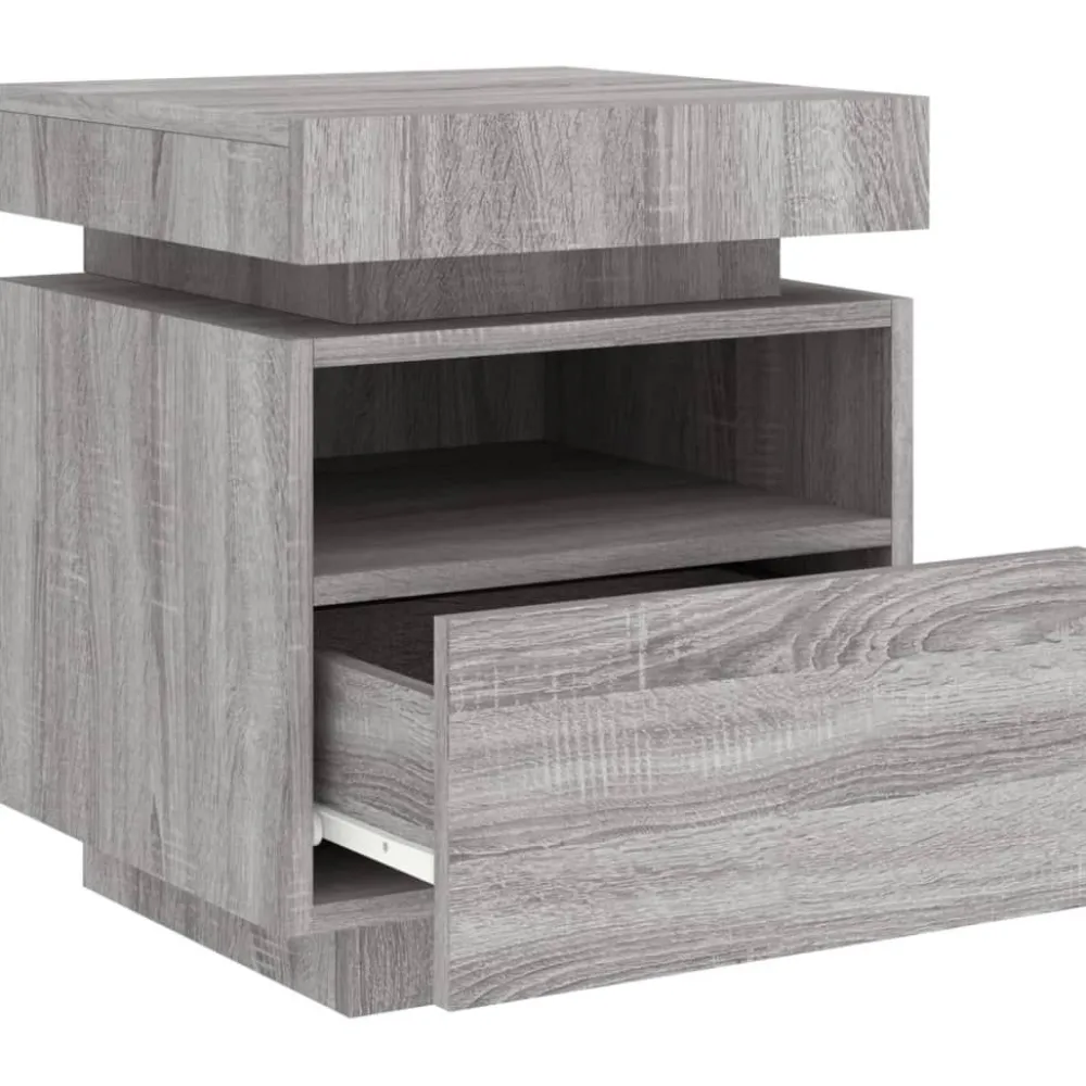 Outlet Yöpöydät LED-valoilla 40x39x48,5 cm, eri värejä ja pakkauskokoja (33073) Huonekalut