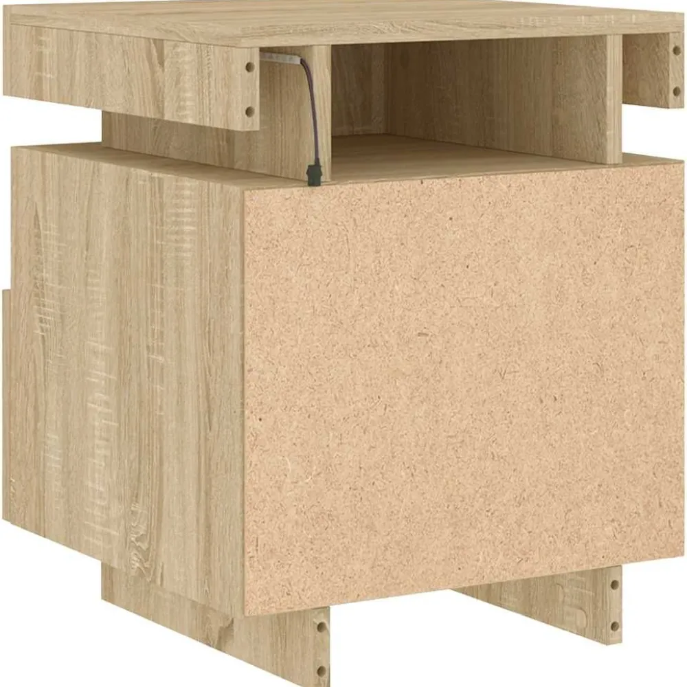 Outlet Yöpöydät LED-valoilla 40x39x48,5 cm, eri värejä ja pakkauskokoja (33073) Huonekalut