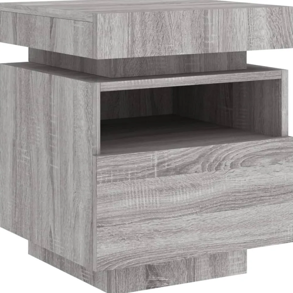 Outlet Yöpöydät LED-valoilla 40x39x48,5 cm, eri värejä ja pakkauskokoja (33073) Huonekalut