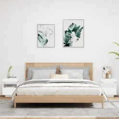Outlet Yöpöydät LED-valoilla 40x39x48,5 cm, eri värejä ja pakkauskokoja (33073) Huonekalut
