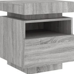 Outlet Yöpöydät LED-valoilla 40x39x48,5 cm, eri värejä ja pakkauskokoja (33073) Huonekalut