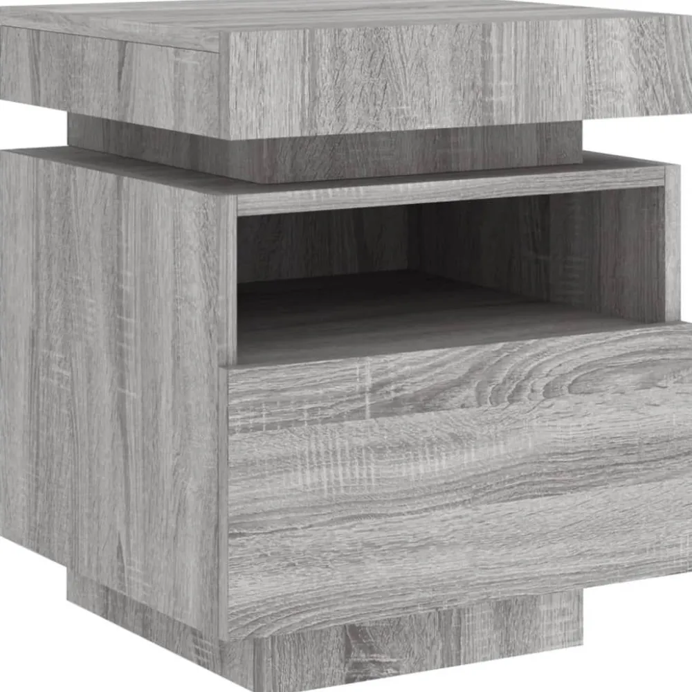 Outlet Yöpöydät LED-valoilla 40x39x48,5 cm, eri värejä ja pakkauskokoja (33073) Huonekalut