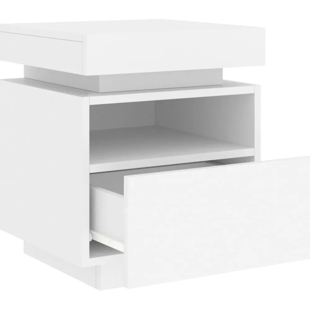 Outlet Yöpöydät LED-valoilla 40x39x48,5 cm, eri värejä ja pakkauskokoja (33073) Huonekalut