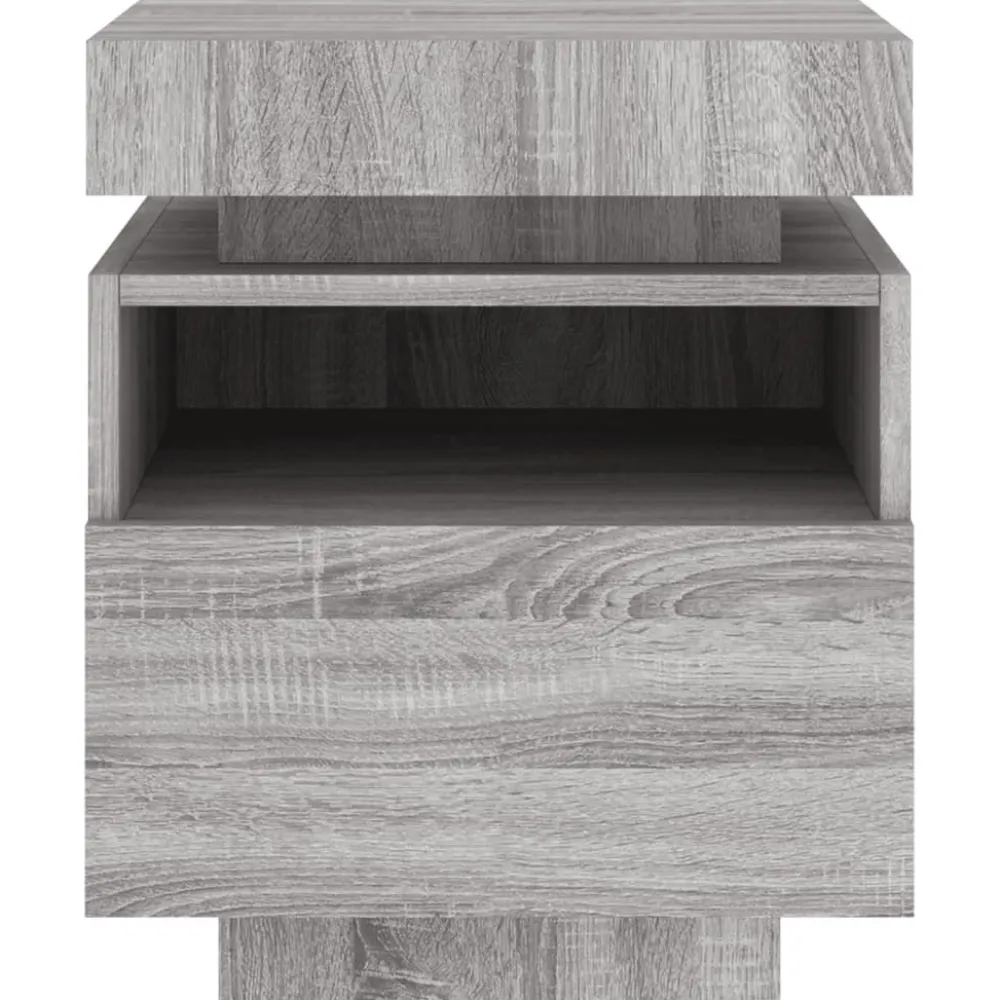 Outlet Yöpöydät LED-valoilla 40x39x48,5 cm, eri värejä ja pakkauskokoja (33073) Huonekalut