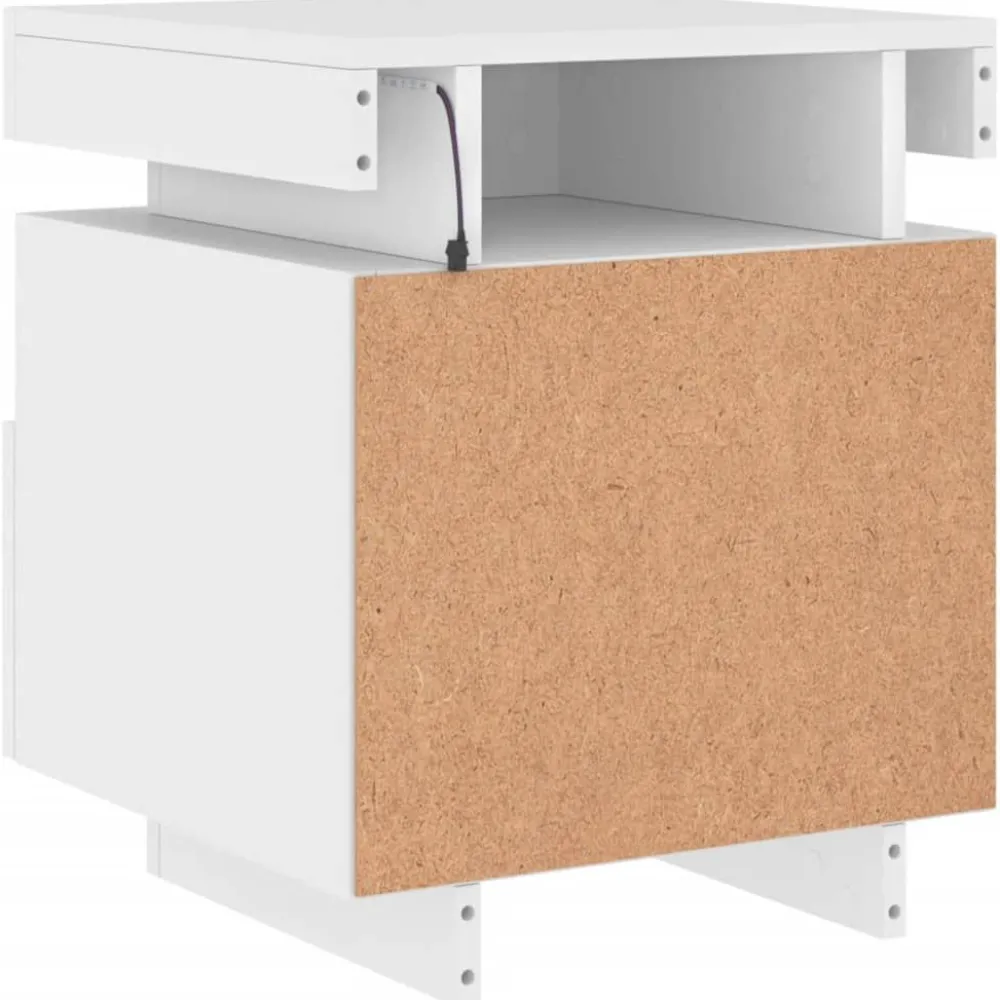 Outlet Yöpöydät LED-valoilla 40x39x48,5 cm, eri värejä ja pakkauskokoja (33073) Huonekalut
