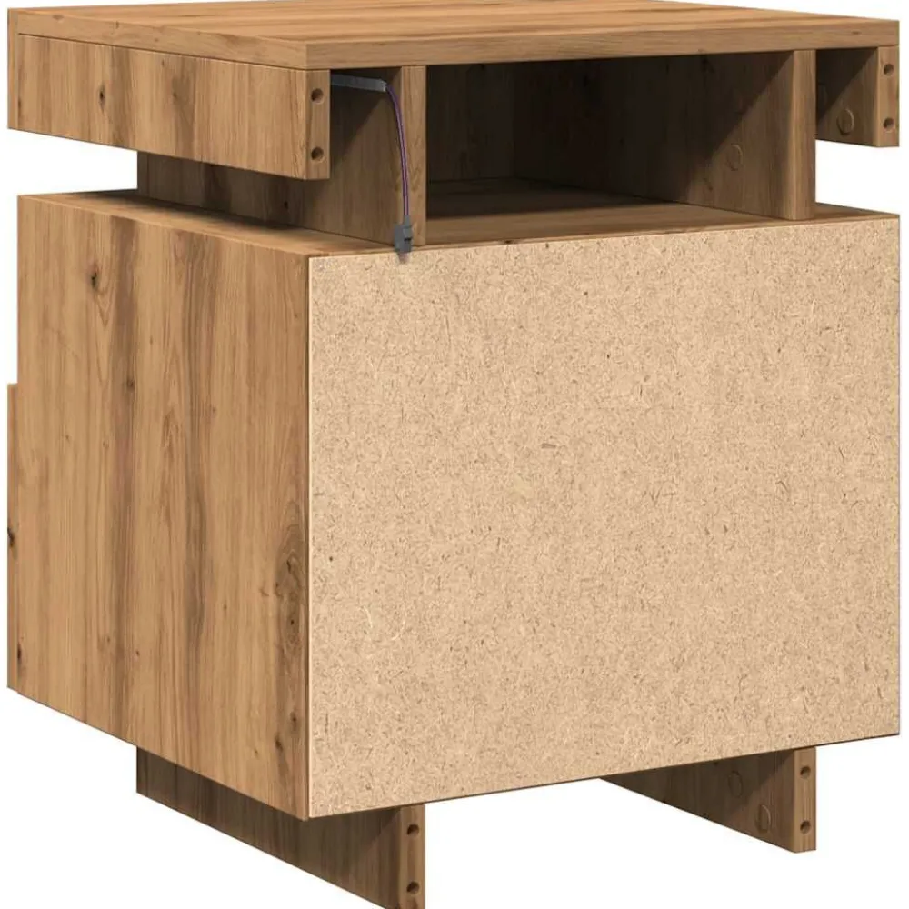 Outlet Yöpöydät LED-valoilla 40x39x48,5 cm, eri värejä ja pakkauskokoja (33073) Huonekalut