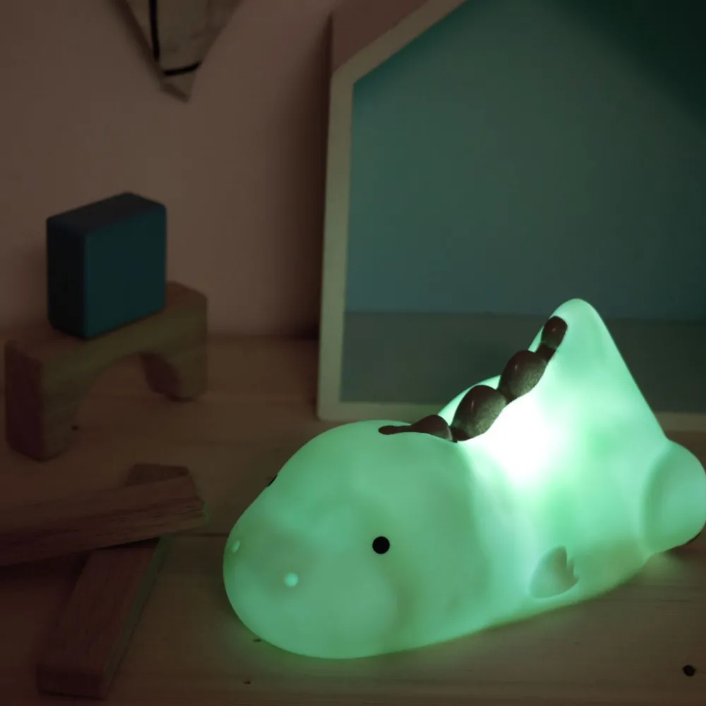 New Yövalo Lazy Friends Dino paristokäyttöinen vihreä Yövalot